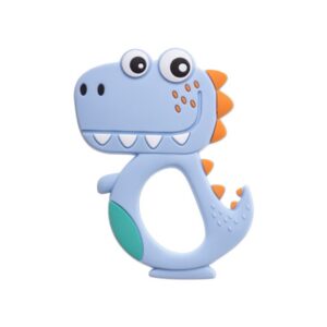 AKUKU 100% silkoonist närimisrõngas DINOSAURUS