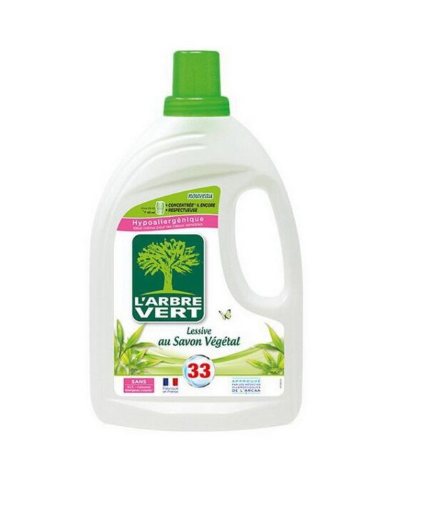 Larbre Vert pesugeel taimse seebiga 1,5 L 33 pesukorda