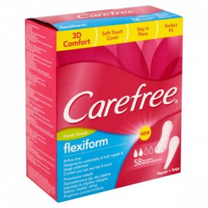 Carefree Flexiform Fresh Scent pesukaitsed 58tk