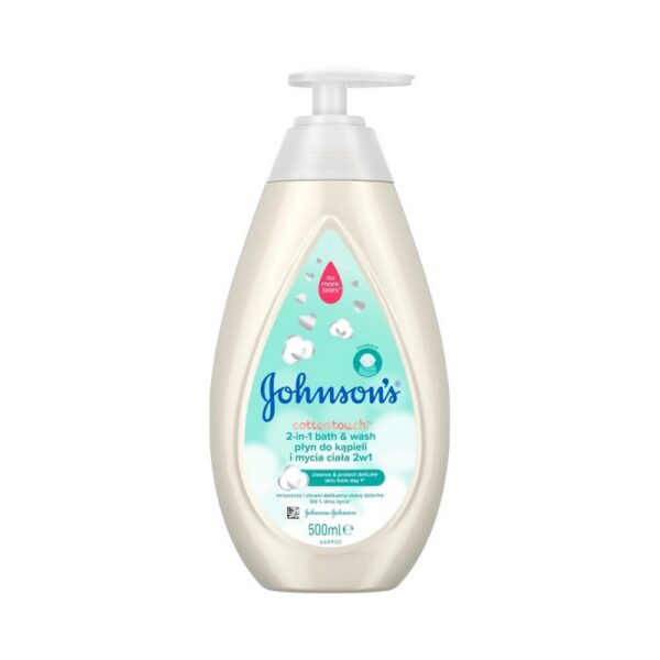 Johnson´s vannivaht dushigeel Cottontouch 2in1 beebidele, pumbaga 500 ml