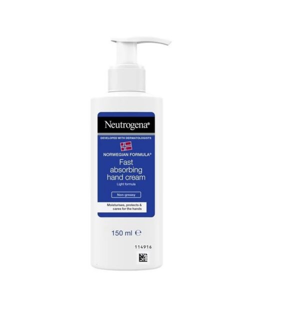 Kätekreem 150 ml kiiresti imenduv NEUTROGENA pumbaga pudelis