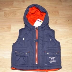 VEST sinine/oranz 6kuud kapuutsiga (68CM)