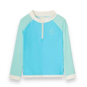 KIETLA ICONIC Ujumis T-särk UPF 50+ päikesekaitsekanga ja UV-sensoriga BLUE STRIPES