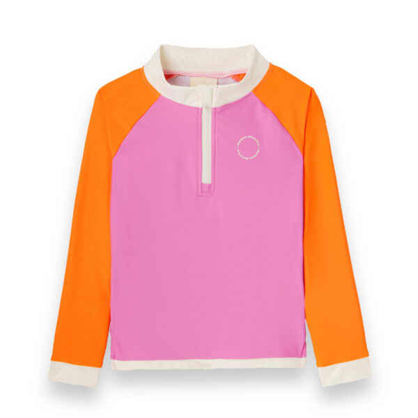 KIETLA ICONIC Ujumis T-särk UPF 50+ päikesekaitsekanga ja UV-sensoriga PINK RED