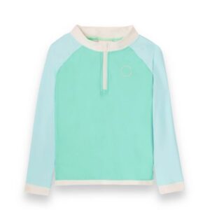 KIETLA ICONIC Ujumis T-särk UPF 50+ päikesekaitse kanga ja UV-sensoriga GREEN BLUE