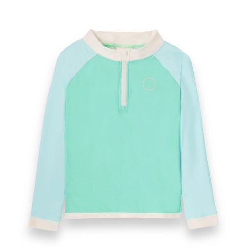 KIETLA ICONIC Ujumis T-särk UPF 50+ päikesekaitse kanga ja UV-sensoriga  GREEN BLUE