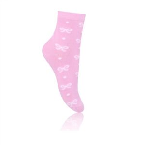 Steven Cotton Candy laste bambussokid 20/22 roosad lipsuga