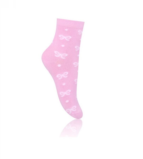 Steven Cotton Candy laste bambussokid 20/22 roosad lipsuga