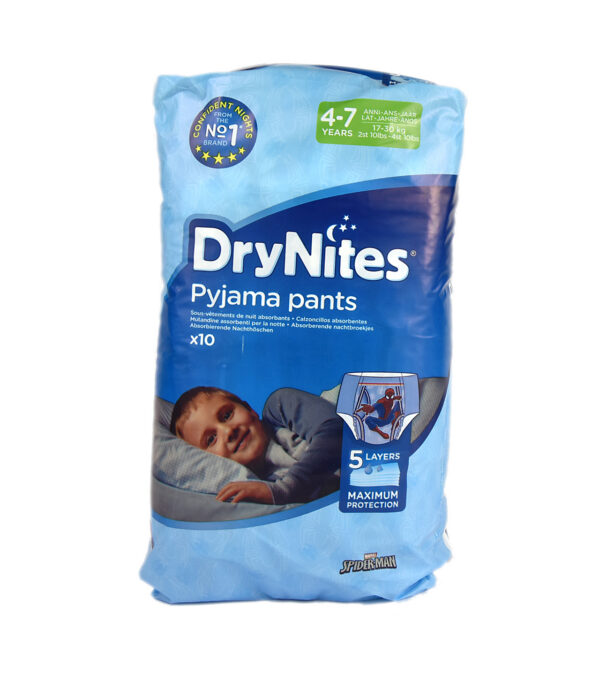 Huggies püksmähkmed ööseks 4-7 aastat poisile 10tk 17-30kg h.sinine pakk