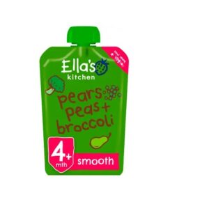 Ella´s Kitchen brokoli-pirni-hernepüree 3x120g, öko, alates 4-elukuust (1tuub-2,58eur)