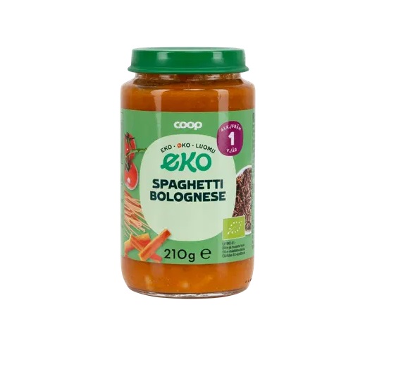 Coop beebitoit pasta bolognese 12.kuust 3x210g (1purk-1,35eur)