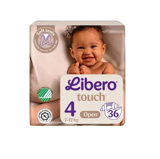 Libero teipmähkmed Touch N4 7-12kg 36tk