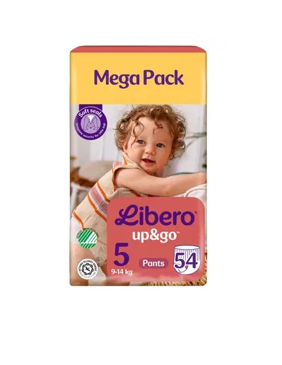 Libero püksmähkmed Up&Go N5 Mega Pack 10-14 kg 54tk