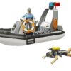 Bruder RAM 2500 politseiauto+haagis koos paadiga (must/valge, sh 2 figuuri) 1:16 – pilt 2