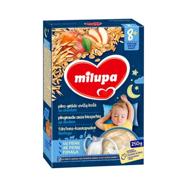 Täistera kaerapuder õunte ja piimaga 250G HEAD ÖÖD 8 KUUST Milupa