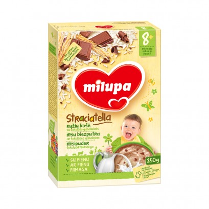 Straciatella riisipuder šokolaaditükkidega 250g 8.kuust Milupa
