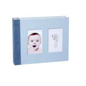 Baby memory Prints Fotoalbum poisile jalajäljega Helesinine