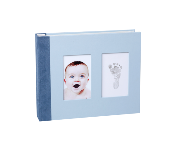Baby memory Prints Fotoalbum poisile jalajäljega Helesinine