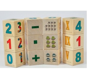 Numbriklotsid 12tk pakendis