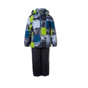Huppa Komplekt YOKO 41190014 laim mustriga/tumehall-02147  100+40g