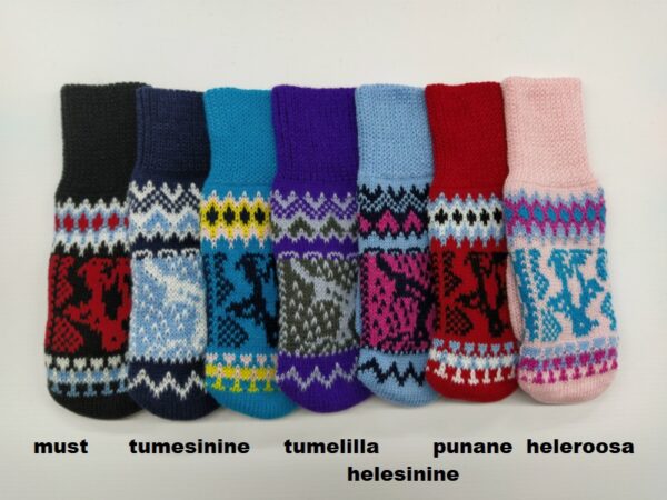 Labakud lapsele kootud, topeltkihiga TELTEKSA  13-14cm (4-5aastasele) 214177