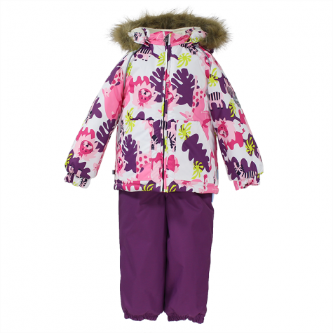 KOMPLEKT AVERY 41780030  63120-valge lõvi mustriga/lilla HUPPA