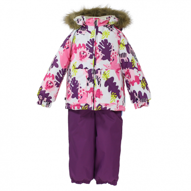 KOMPLEKT AVERY 41780030 63120-valge lõvi mustriga/lilla HUPPA