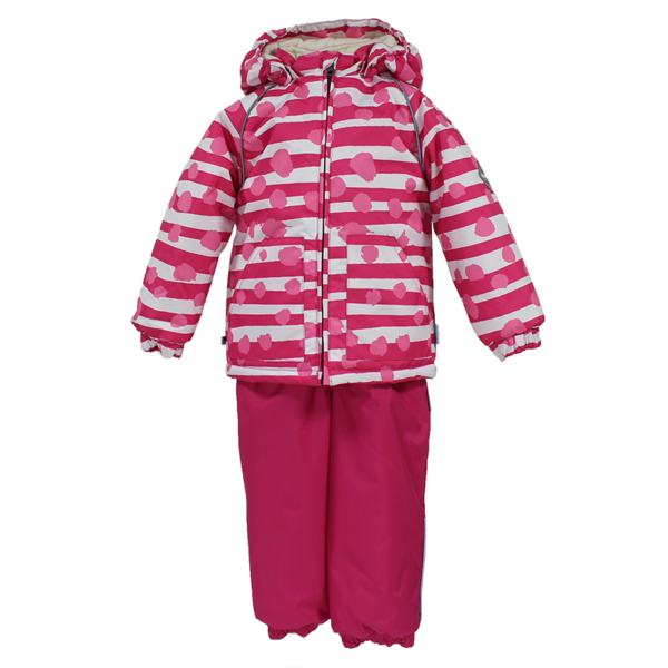 KOMPLEKT AVERY1 41780130  63363-fuksia täpi mustriga/fuksia 86CM HUPPA