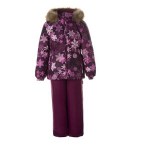 Tüdrukute komplekt 41950030 WONDER, 01534-bordoo mustriga/bordoo Huppa (104-128cm)