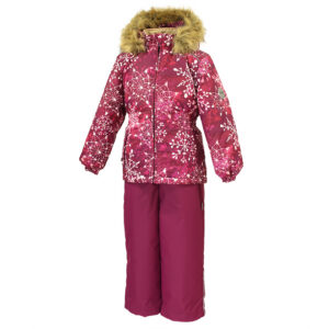 Tüdrukute komplekt 41950030 WONDER, 82034 bordoo mustriga/bordoo Huppa (110cm)