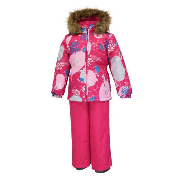 Tüdrukute komplekt 41950030 WONDER, 94163-fuksia mustriga/fuksia Huppa (104-140cm)