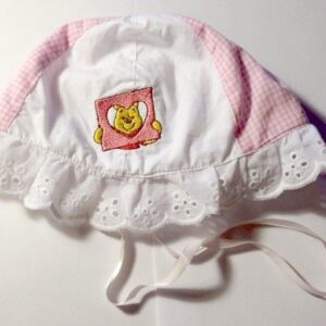 Kübar roosa/valgega Winnie Pooh tüdrukule Marini Silvano Vali suurus!!! (44-50cm peale)