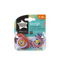 SILIKOONLUTT 6-18 KUUD, TOMMEE TIPPEE, 2 TK Fun Style Roosa/lilla