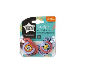 SILIKOONLUTT 6-18 KUUD, TOMMEE TIPPEE, 2 TK Fun Style Roosa/lilla