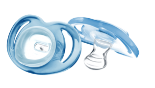 Tommee Tippee soft täis-silikoonlutt 3-6kuud, 2 tk (433208) sinine,ortopeediline