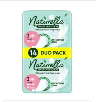 Hügieenisidemed, Naturella Tender Protection  Maxi S3 14tk