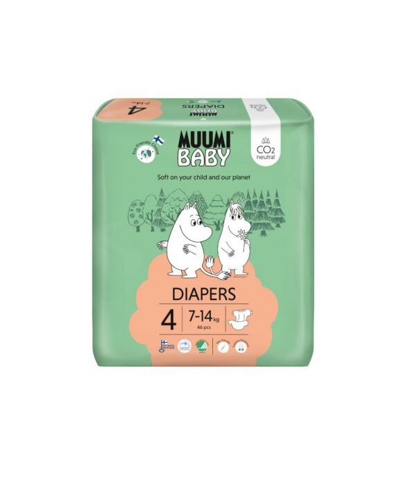Muumi Öko mähkmed N4 7-14kg 46tk