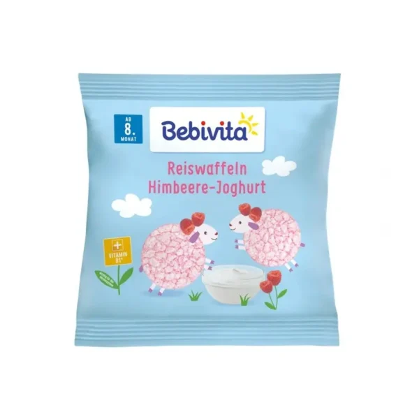 BEBIVITA riisivahvlid vaarika ja jogurtiga al. 8.kuust 30g