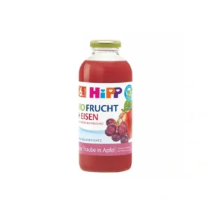 HiPP Õuna-,punase viinamarja-ja aroonianektar C-vitamiini ja rauaga ÖKO 500ml Hipp+taara 6.kuust (1pudel+taara-2,95+0,10eur)