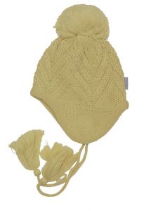 Kootud beebimüts BROS (8337AW12) XS 047 kollane Huppa