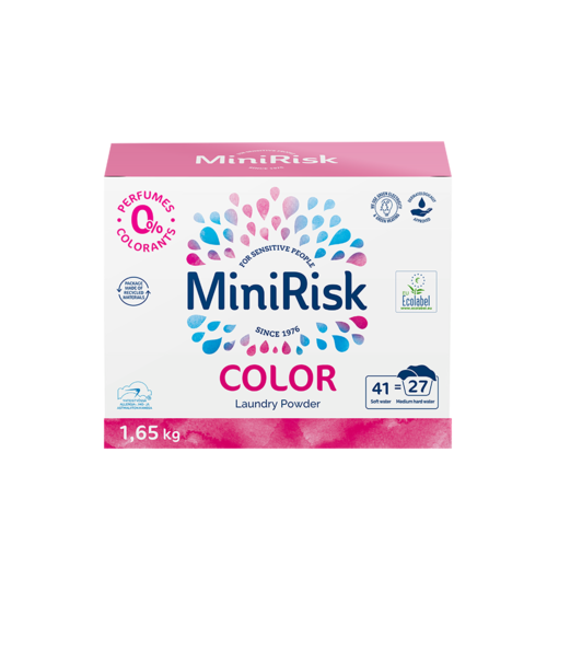 Minirisk COLOR  pesupulber värvilisele pesule 1,65kg 27x