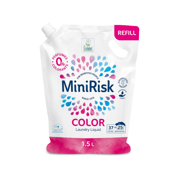 Pesugeel Color 25 pesukorda, MINIRISK, 1500ml