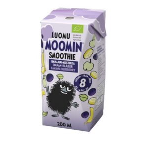 Moomin Luomu Muumi mahe banaani-mustika smuuti 200ml 8+kuust