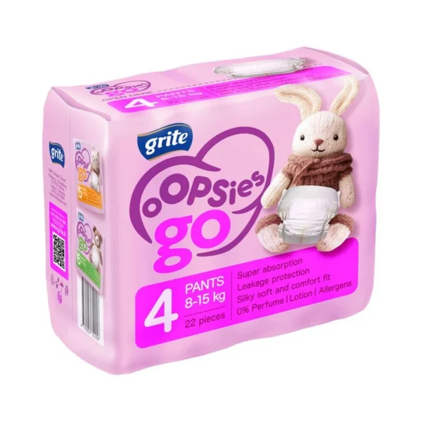 Grite püksmähkmed OOPSIES GO size 4, 8-15 kg 22 tk