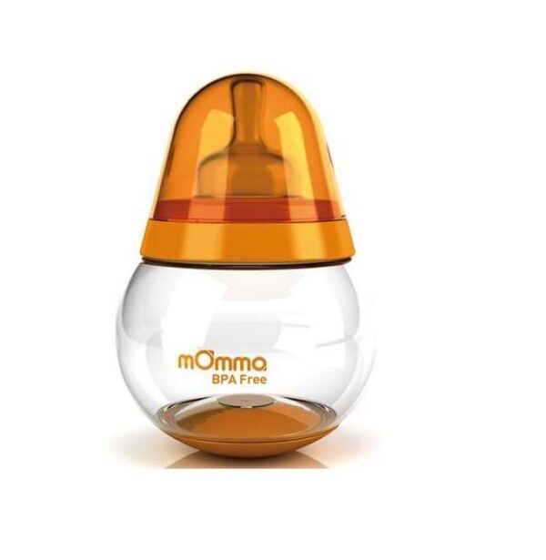 „mOmma“ kiikuv lutipudel oranz  250ml 6+kuud Rocking Feeding Bottle