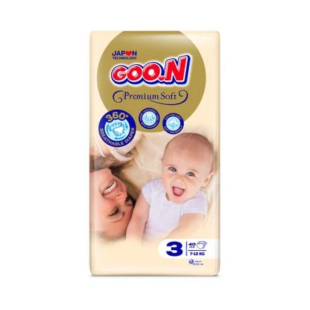 GOO.N PS Diaper Tape mähkmed Size3 JUM 40pcs