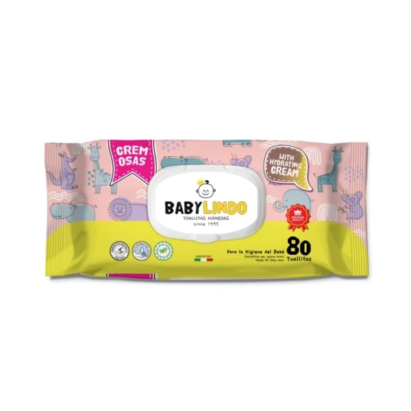 Baby Lindo niisutava kreemiga niisked salvrätid 80tk