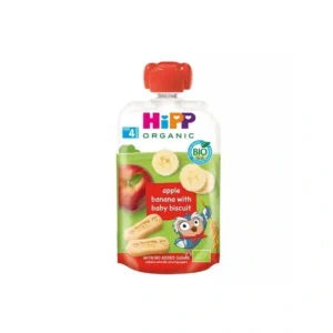 HiPPiS õuna-banaanipüree beebiküpsistega 4.kuust 3x100g (1tuub-2,00eur)