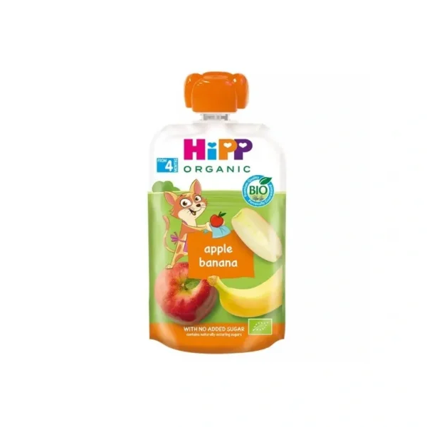 HIPP õunapüree banaaniga 4.kuust 3x100g (1tuub-2,00eur) 4+kuust