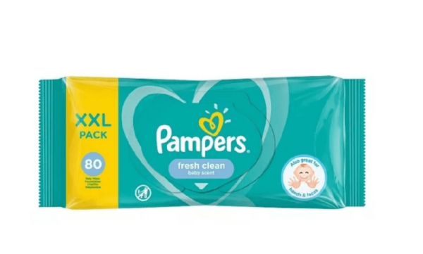 Niisked salvrätikud Pampers Fresh Clean 80tk